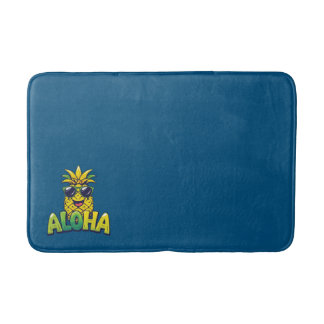 Aloha Pineapple Collection Teal Bath Mat Badrumsmatta