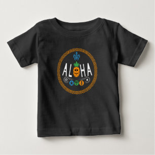 Aloha Pineapple Design - Baby Bra Jersey T-Shirt