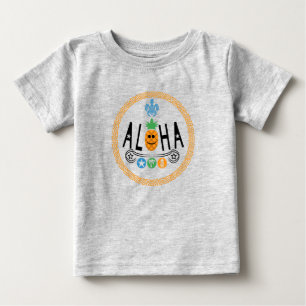 Aloha Pineapple Design - Baby Bra Jersey T-Shirt