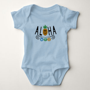 Aloha Pineapple Design - Baby Jersey Bodykostym T Shirt