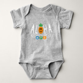 Aloha Pineapple Design - Baby Jersey Bodykostym T Shirt