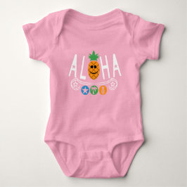 Aloha Pineapple Design - Baby Jersey Bodykostym T Shirt