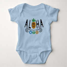 Aloha Pineapple Design - Baby Jersey Bodykostym T Shirt