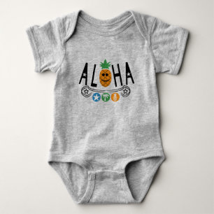 Aloha Pineapple Design - Baby Jersey Bodykostym T Shirt