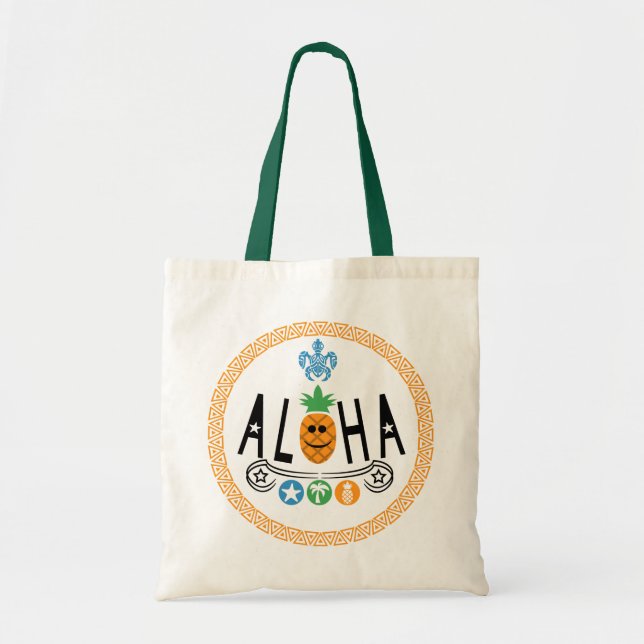 Aloha Pineapple Design - BudgetTote Tygkasse (Framsidan)