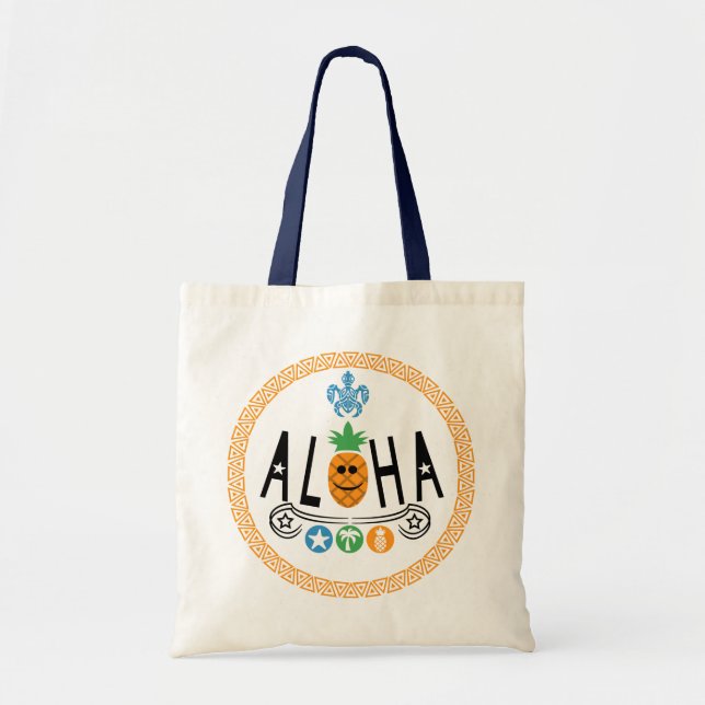 Aloha Pineapple Design - BudgetTote Tygkasse (Framsidan)
