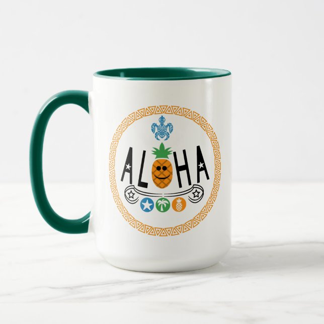 Aloha Pineapple Design - Combo Mugg (Vänster)