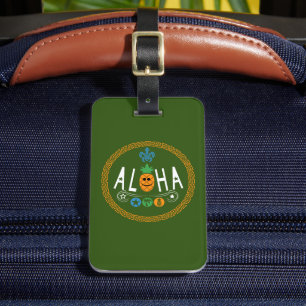 Aloha Pineapple Design - Dubbla-sidig bagagemärkni Bagagebricka