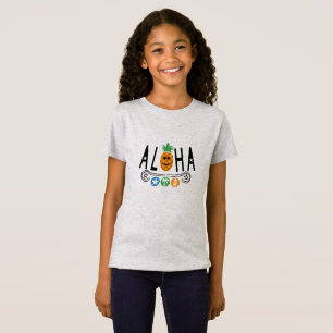 Aloha Pineapple Design - Girls Bra Jersey T-Shir T Shirt
