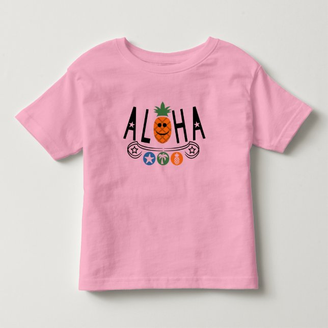 Aloha Pineapple Design - Småbarn Bra Jersey T-Shi T Shirt (Framsida)