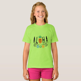 Aloha Pineapple Design - Tjejers Basic T-Shirt