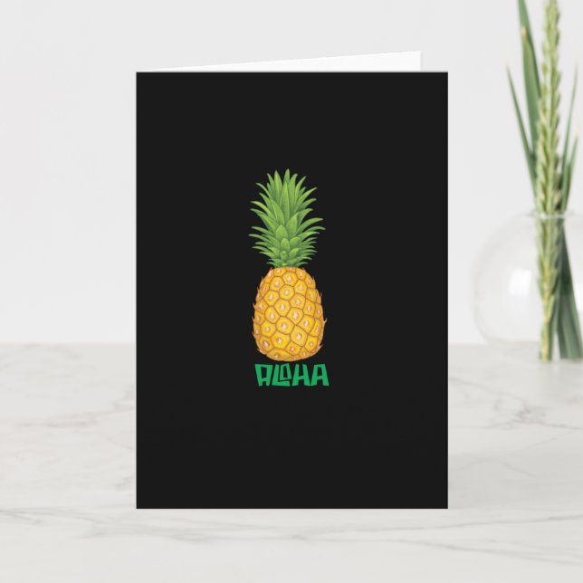 Aloha Pineapple Kort (Framsida)
