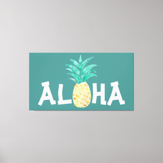 Aloha Pineapple Painting Canvas (Framsida)