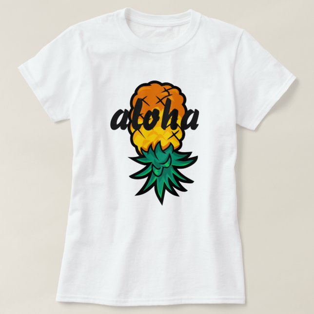 Aloha Pineapple T Shirt (Design framsida)