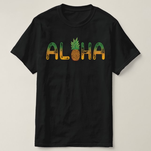 Aloha Pineapple T Shirt (Design framsida)