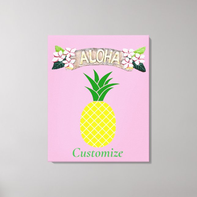 Aloha Pineapple Thunder_Cove Canvastryck (Framsida)