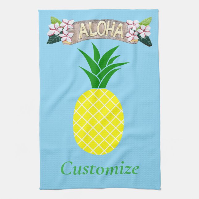 Aloha Pineapple Thunder_Cove Kökshandduk (Vertikal)