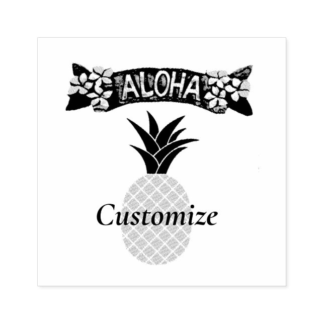 Aloha Pineapple Thunder_Cove Stämpel (Tryck)