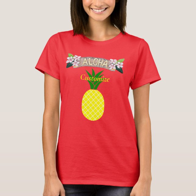 Aloha Pineapple Thunder_Cove T Shirt (Framsida)
