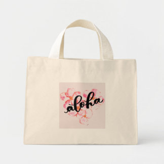 Aloha Plumeria Totebag Mini Tygkasse