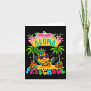 Aloha Preschool Pineapple Hawaii Back to school Ki Kort