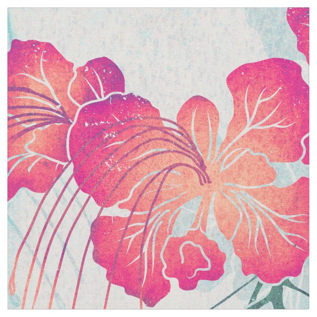Aloha print Ohai Alii Hawaiian Tyg (Närbild)