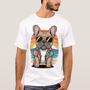 Aloha Pup Cool fransk bulldogg beach vibbar T Shirt