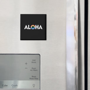 Aloha Rainbow Island Hawaii Pride HBTQ Magnet