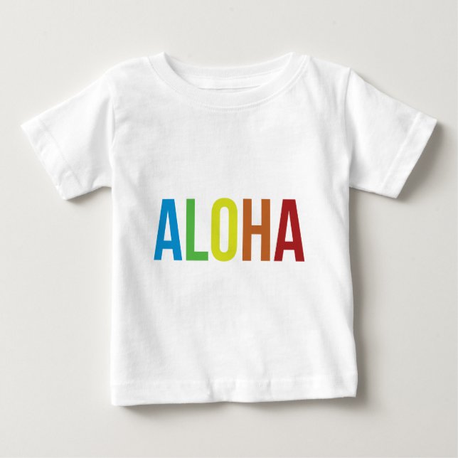 Aloha Rainbow Tee Shirt (Framsida)