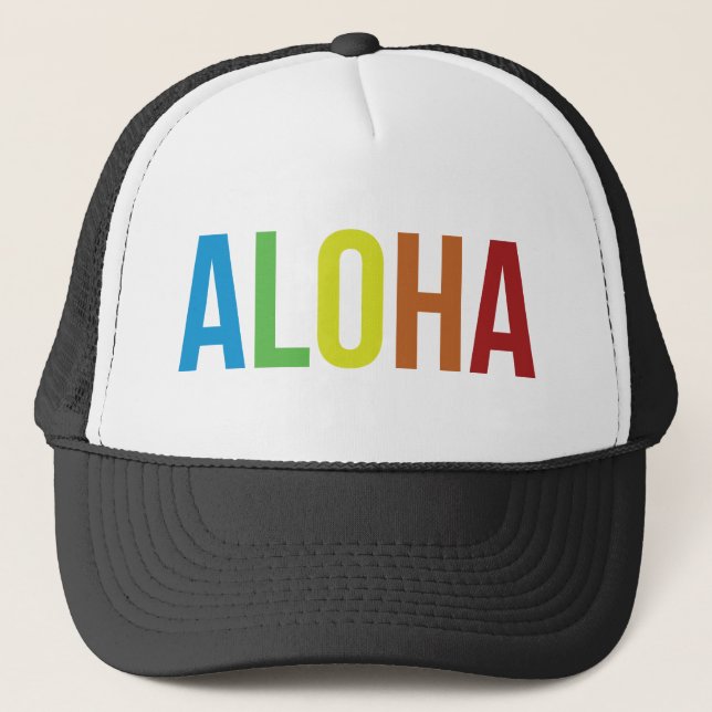 Aloha Rainbow Truckerkeps (Framsida)