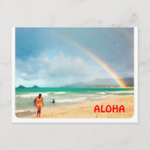 Aloha regnbåge vykort