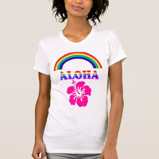 Aloha Regnbågsblomma T Shirt