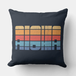 Aloha Retro Tropical Theme Distress Houseuppvärmni Kudde
