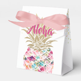 Aloha Rosa Pineapple Blommigt Birthday Favoritbox Presentaskar