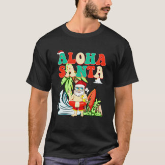 Aloha Santa Tropical i juli T Shirt