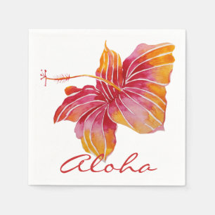 Aloha servetter för papper för hawaianska