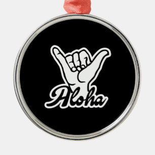 Aloha Shaka Hand, Häng Loose-tecken Julgransprydnad Metall