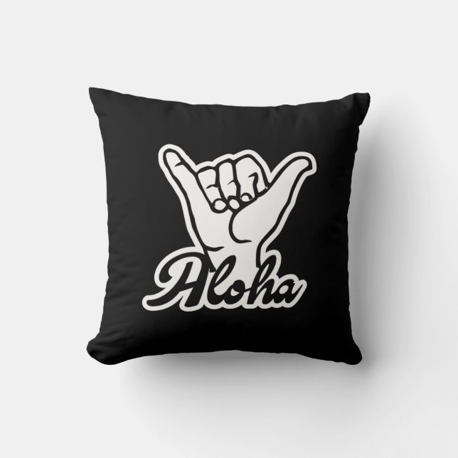 Aloha Shaka Hand, Häng Loose-tecken Kudde (Framsida)