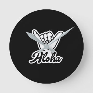 Aloha Shaka Hand, Häng Loose-tecken Rund Klocka