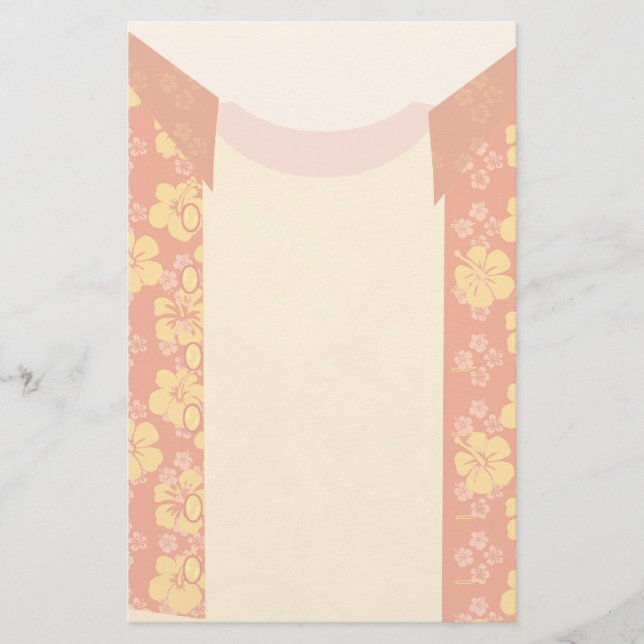 Aloha Shirt Stationery Brevpapper (Framsida)