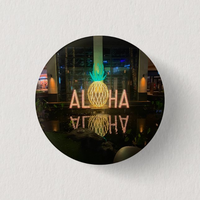 Aloha Sign #1-knapp Knapp (Framsida)