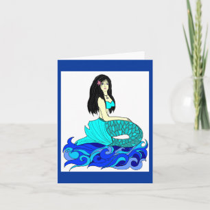 Aloha Sjöjungfru Note Card Kort