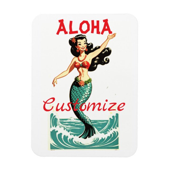 Aloha Sjöjungfru Thunder_Thunder_Cove Magnet (Vertikal)