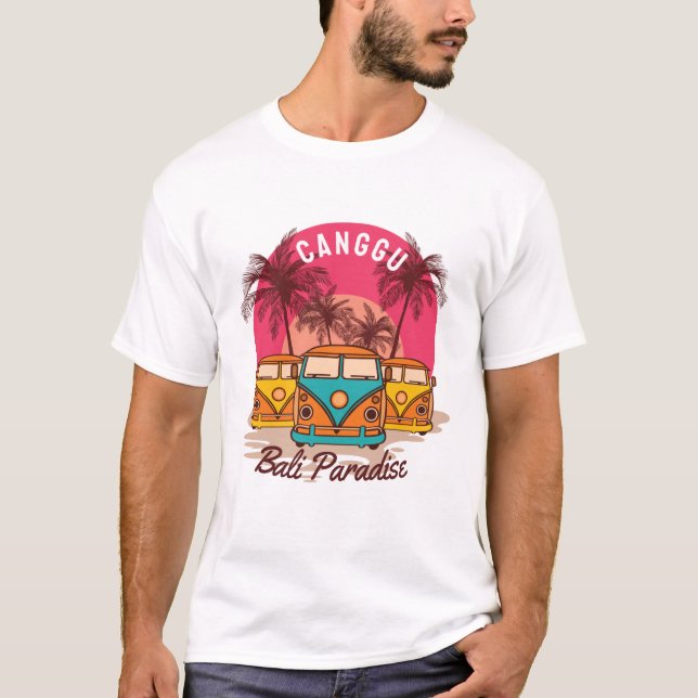 Aloha sommar surfing bali paradise T-Shirt (Framsida)