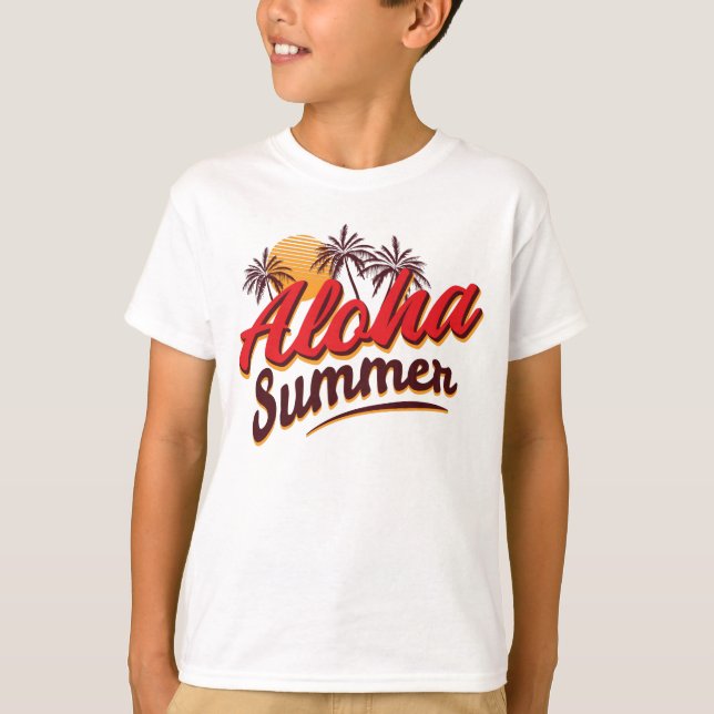 Aloha sommar t shirt (Framsida)