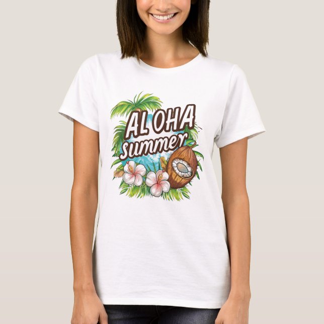 Aloha sommar t shirt (Framsida)