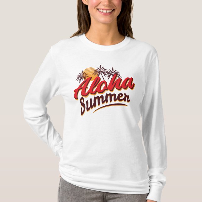 Aloha sommar t shirt (Framsida)