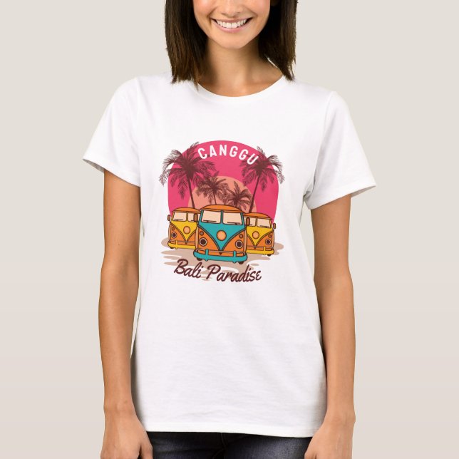 Aloha sommarsurfing bali paradise t shirt (Framsida)