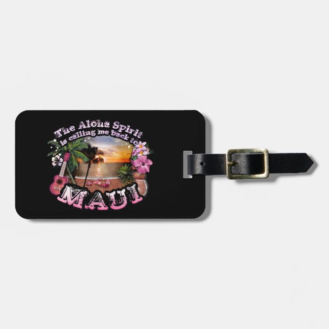 Aloha Spirit ringer mig tillbaka till Maui Bagagebricka (Horisontell Framsida)