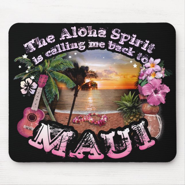 Aloha Spirit ringer mig tillbaka till Maui Musmatta (Framsidan)
